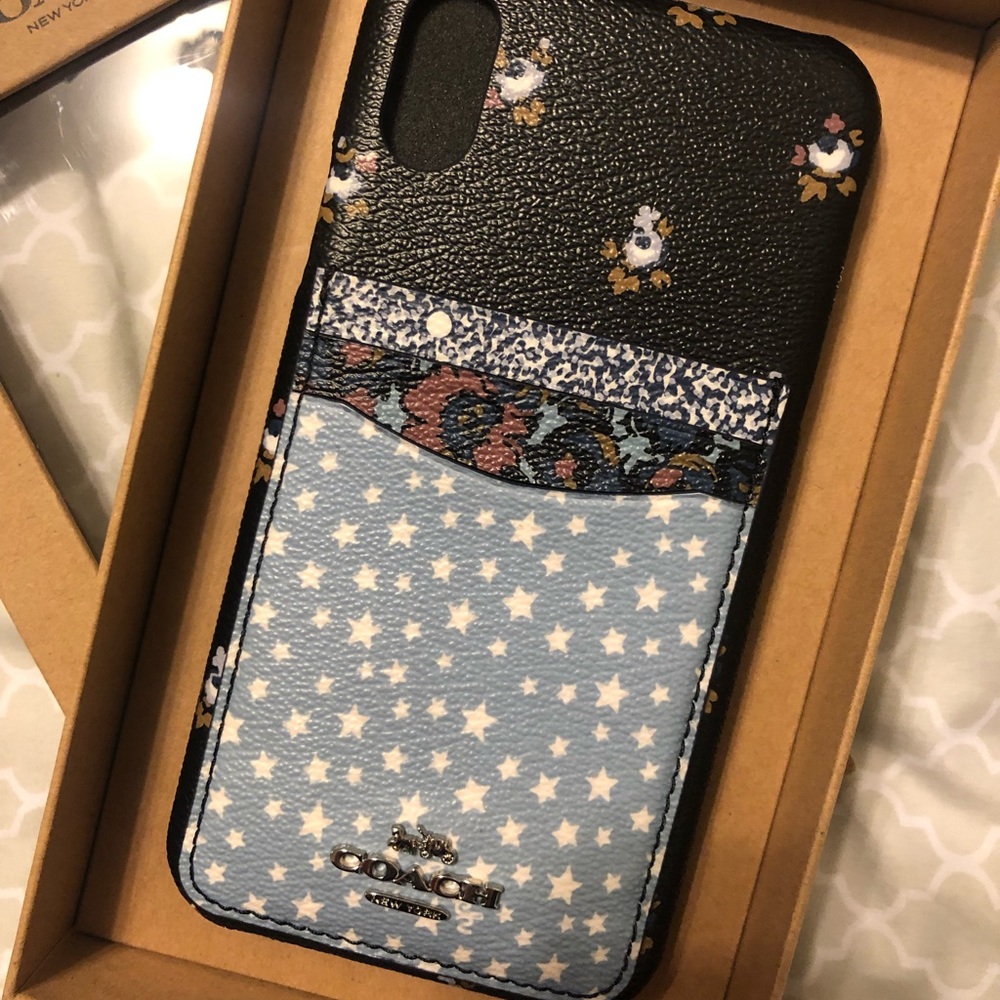 iPhone X max coach wallet phone case BNWT